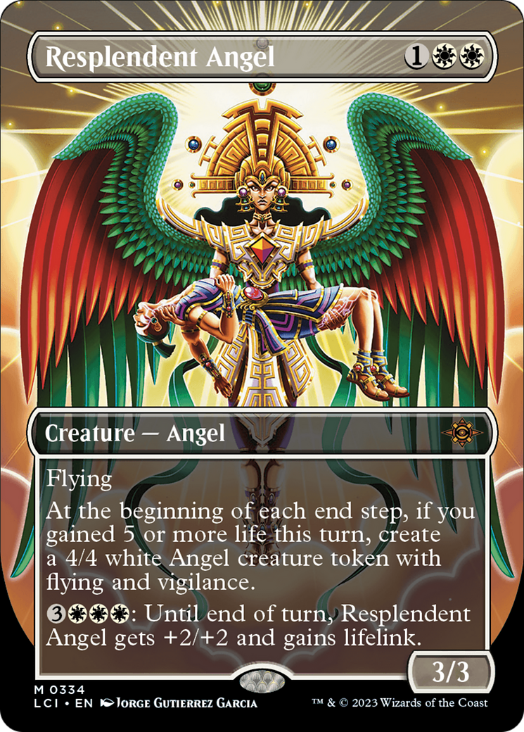 Resplendent Angel (Borderless) [The Lost Caverns of Ixalan] | North Game Den