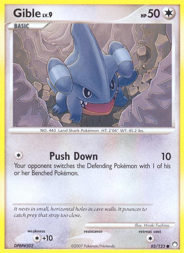 Gible (85/123) [Diamond & Pearl: Mysterious Treasures] | North Game Den