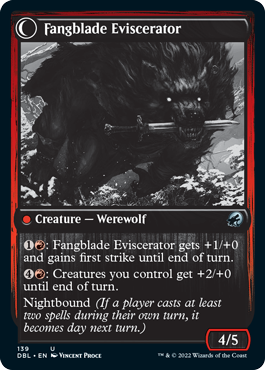 Fangblade Brigand // Fangblade Eviscerator [Innistrad: Double Feature] | North Game Den