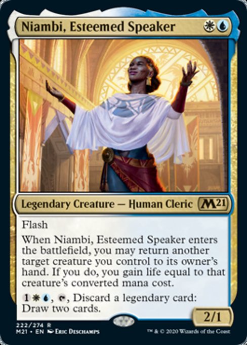 Niambi, Esteemed Speaker [Core Set 2021] | North Game Den