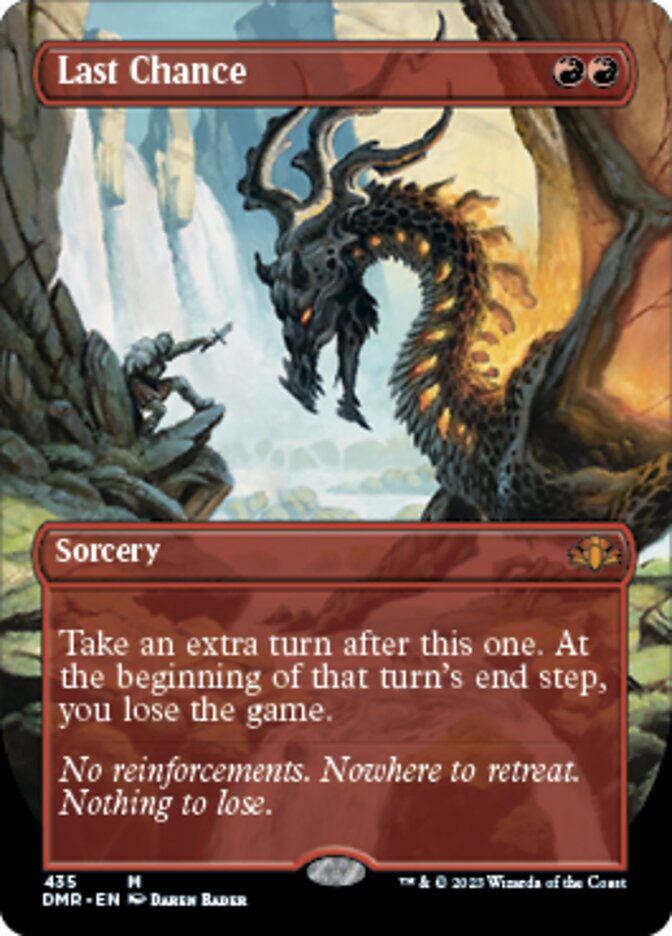 Last Chance (Borderless Alternate Art) [Dominaria Remastered] | North Game Den