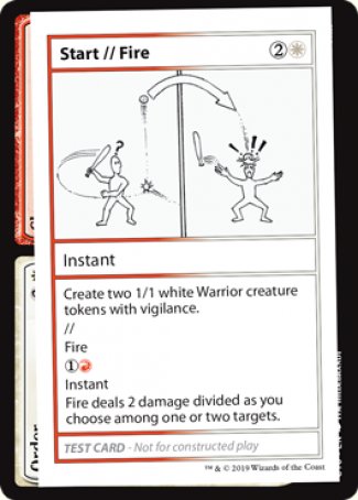Start // Fire (2021 Edition) [Mystery Booster Playtest Cards] | North Game Den