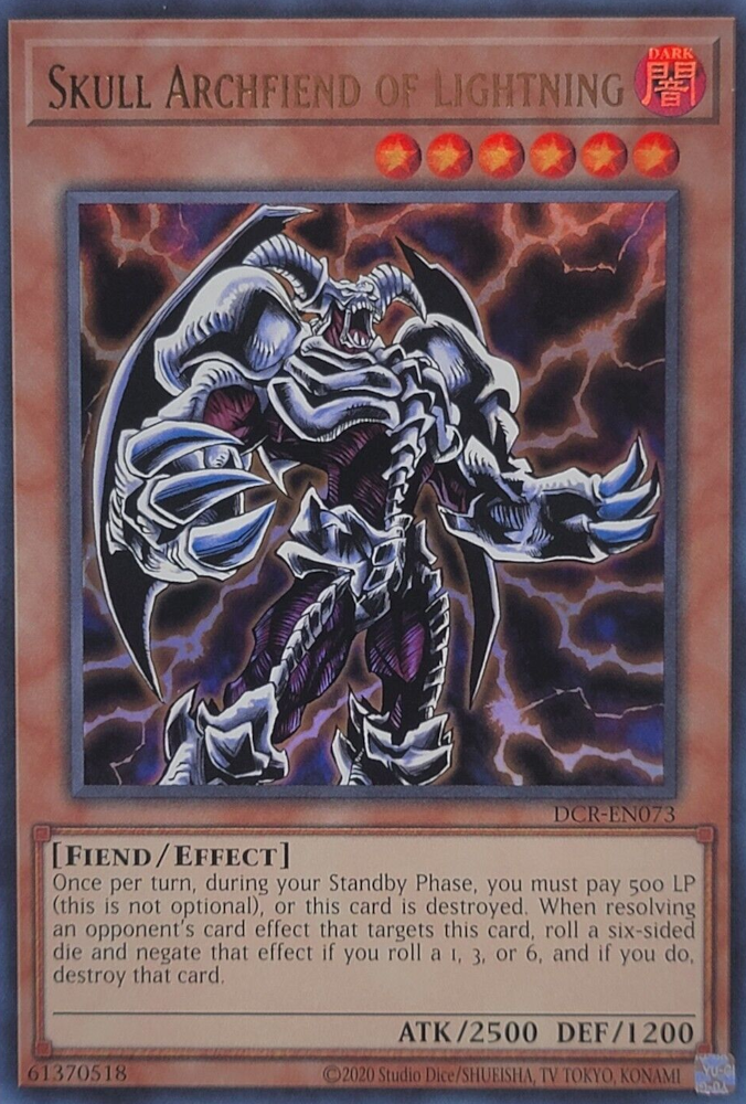 Skull Archfiend of Lightning (25th Anniversary) [DCR-EN073] Ultra Rare | North Game Den
