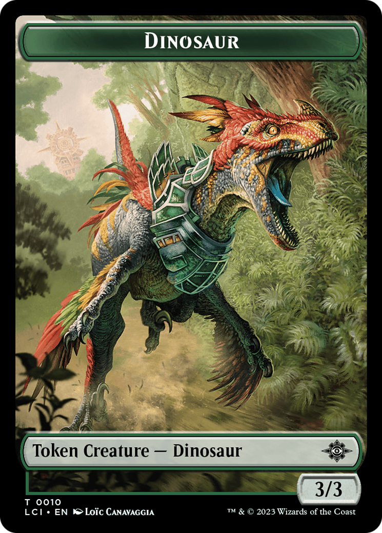 Map // Dinosaur (0010) Double-Sided Token [The Lost Caverns of Ixalan Tokens] | North Game Den