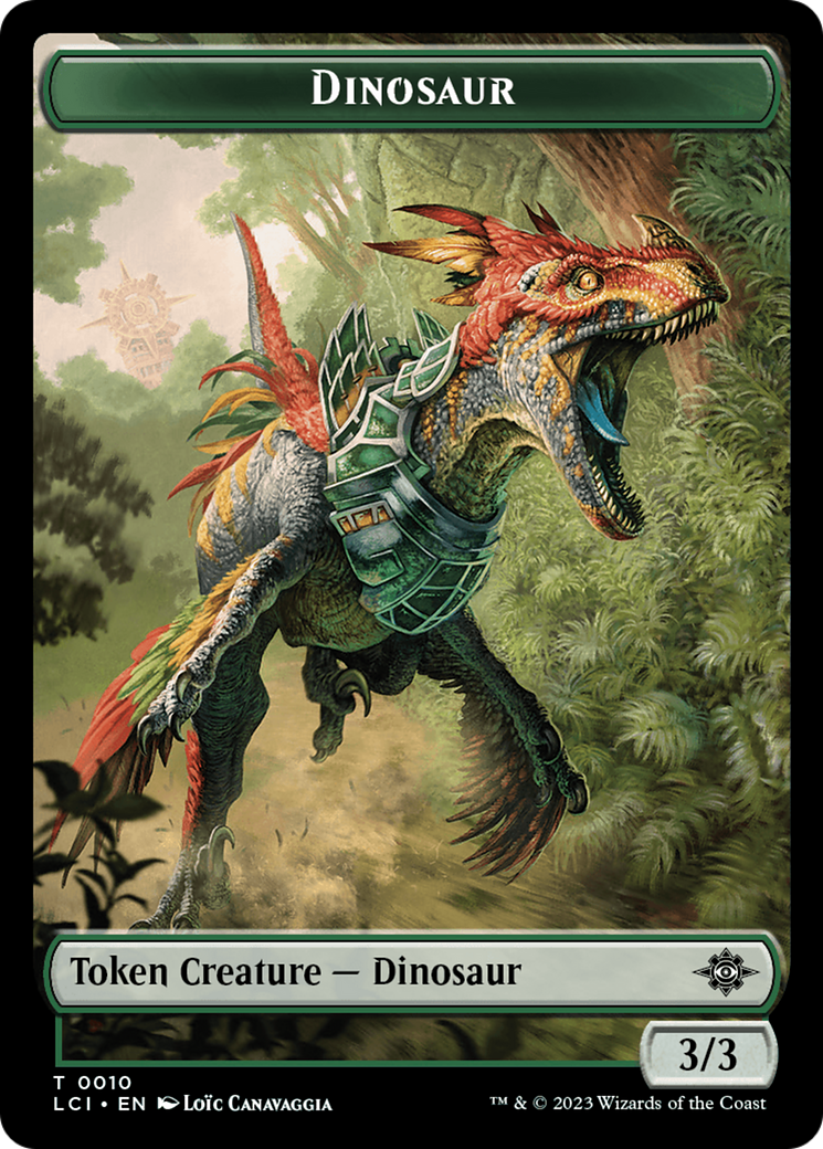 Gnome // Dinosaur (0010) Double-Sided Token [The Lost Caverns of Ixalan Tokens] | North Game Den