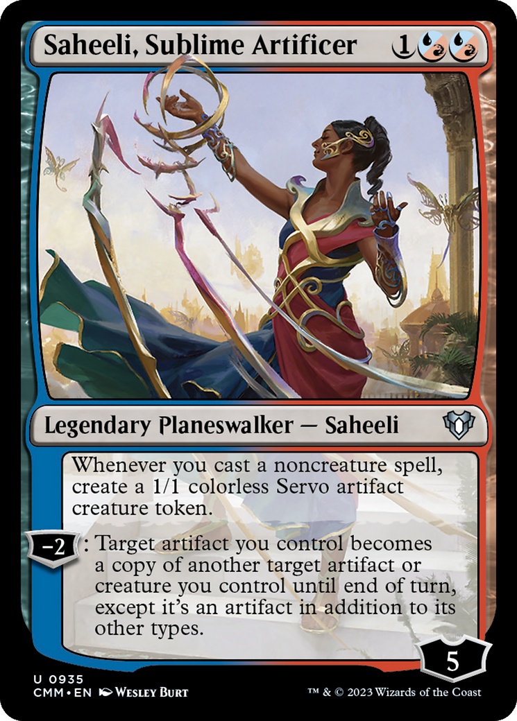 Saheeli, Sublime Artificer [Commander Masters] | North Game Den