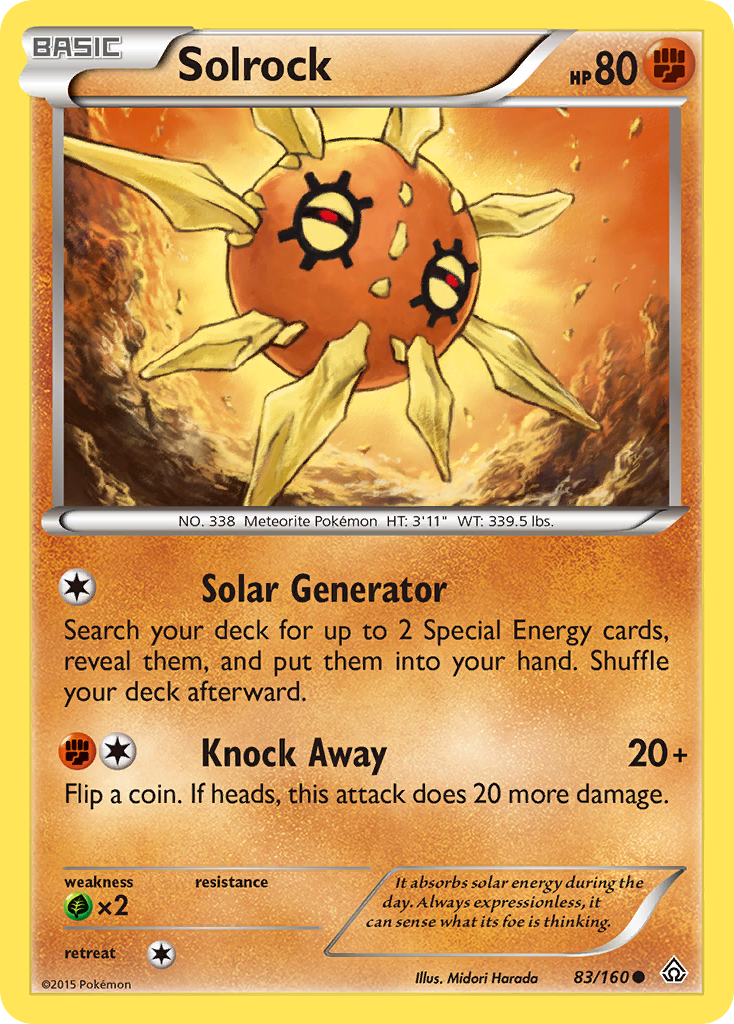 Solrock (83/160) [XY: Primal Clash] | North Game Den