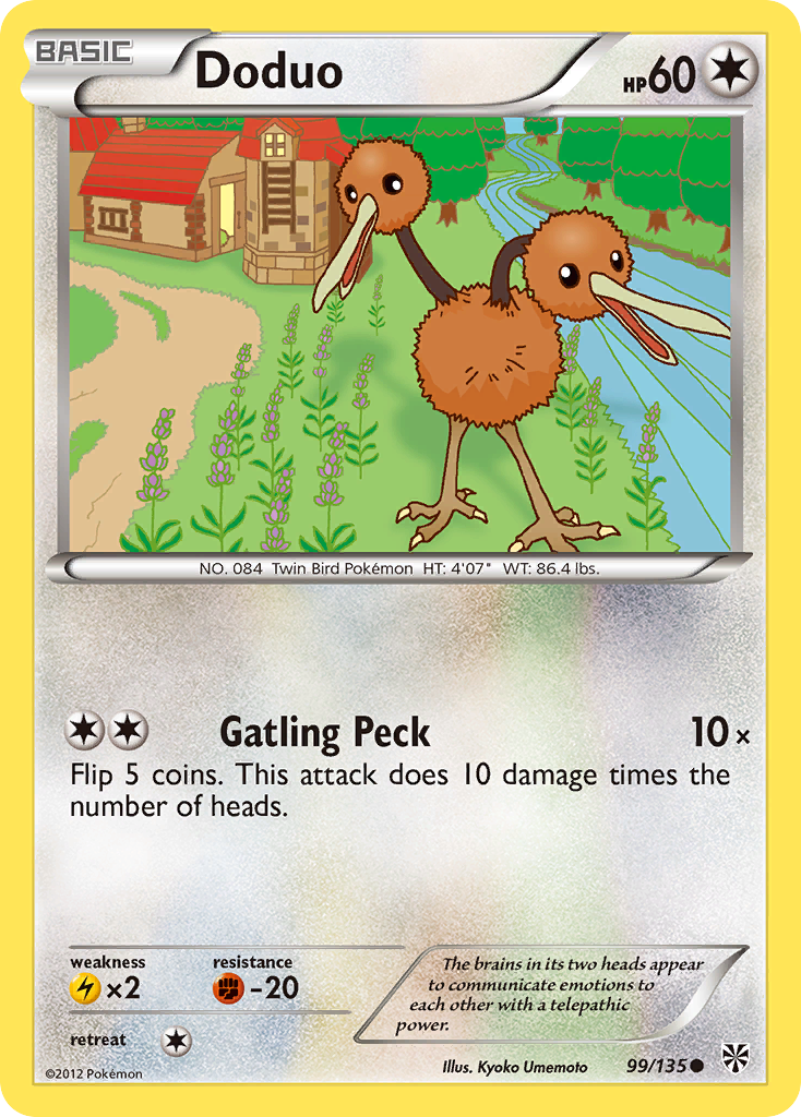 Doduo (99/135) [Black & White: Plasma Storm] | North Game Den