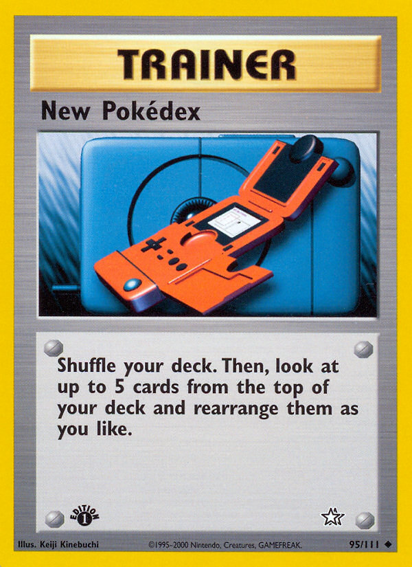 New Pokedex (95/111) [Neo Genesis 1st Edition] | North Game Den