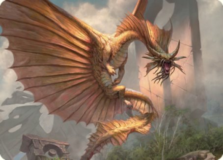Ancient Gold Dragon Art Card (28) [Commander Legends: Battle for Baldur's Gate Art Series] | North Game Den