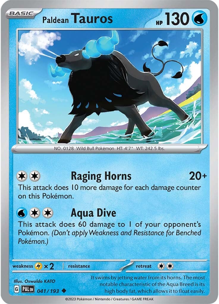 Paldean Tauros (041/193) [Scarlet & Violet: Paldea Evolved] | North Game Den