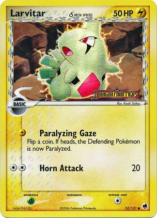 Larvitar (52/101) (Delta Species) (Stamped) [EX: Dragon Frontiers] | North Game Den