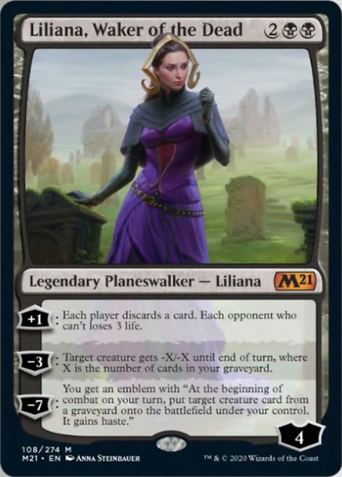 Liliana, Waker of the Dead [Core Set 2021] | North Game Den