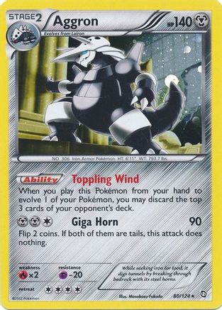 Aggron (80/124) (Cosmos Holo) [Black & White: Dragons Exalted] | North Game Den