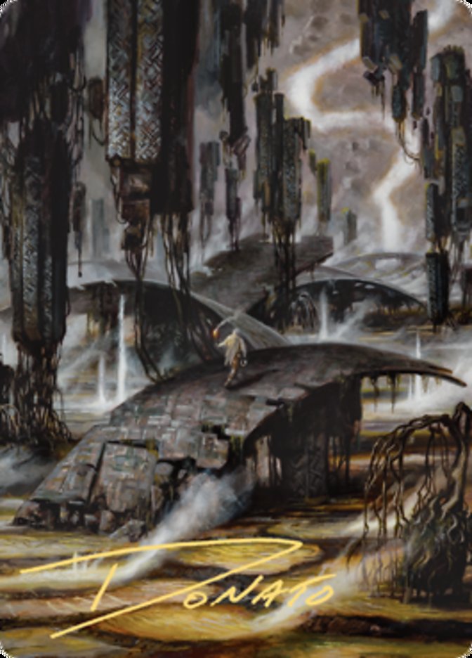 Grimclimb Pathway Art Card (Gold-Stamped Signature) [Zendikar Rising Art Series] | North Game Den