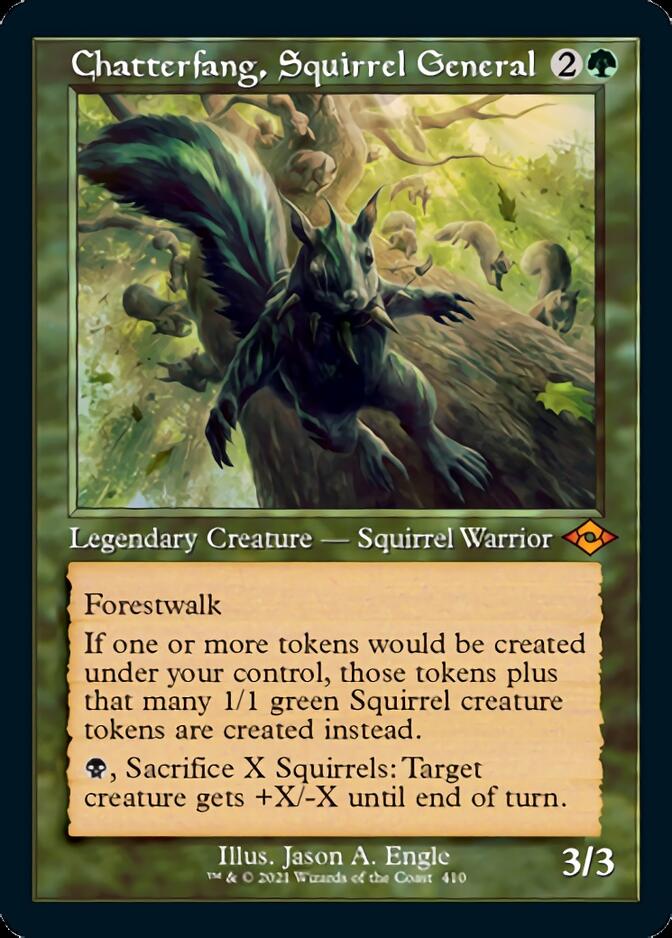 Chatterfang, Squirrel General (Retro Foil Etched) [Modern Horizons 2] | North Game Den