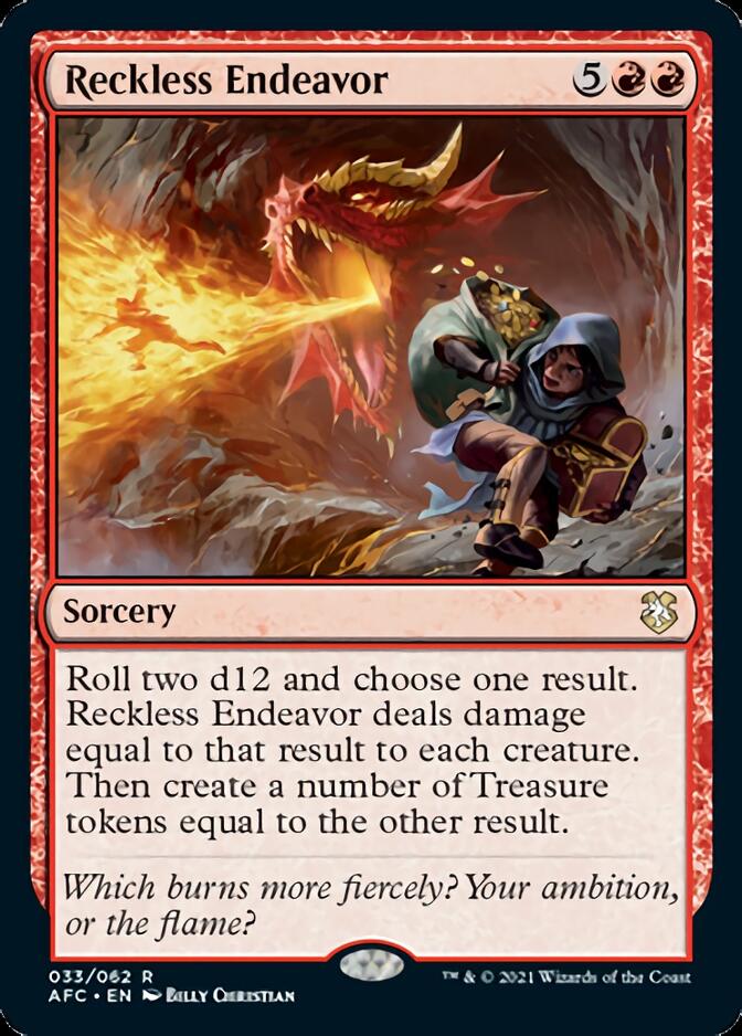 Reckless Endeavor [Dungeons & Dragons: Adventures in the Forgotten Realms Commander] | North Game Den