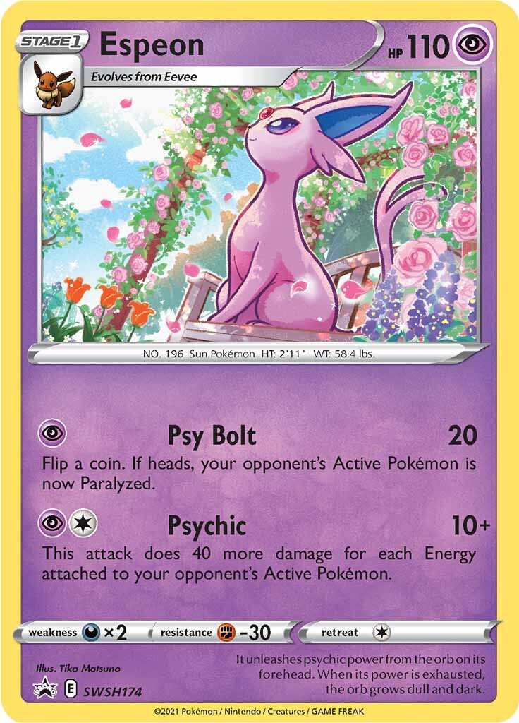 Espeon (SWSH174) [Sword & Shield: Black Star Promos] | North Game Den