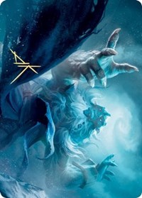 Cyclone Summoner Art Card (Gold-Stamped Signature) [Kaldheim: Art Series] | North Game Den