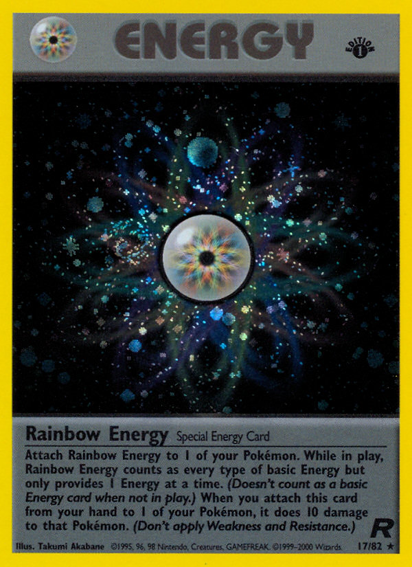 Rainbow Energy (17/82) [Team Rocket 1st Edition] | North Game Den