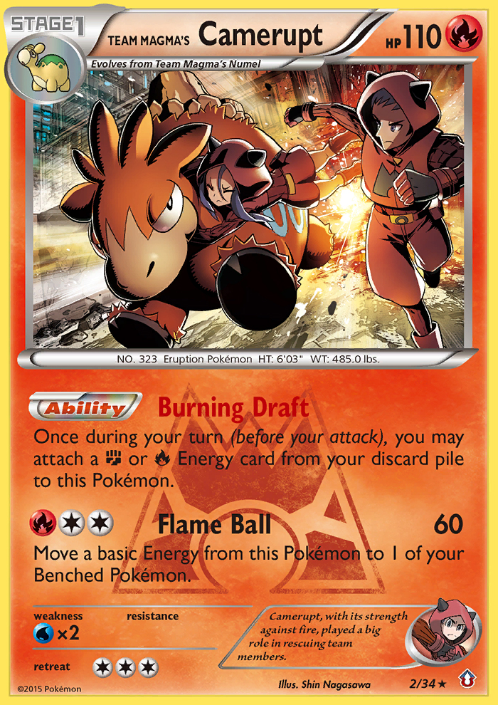 Team Magma's Camerupt (2/34) [XY: Double Crisis] | North Game Den