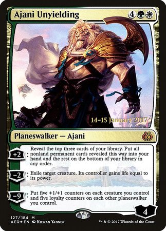 Ajani Unyielding [Aether Revolt Promos] | North Game Den