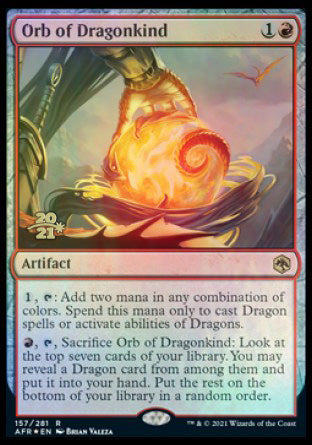 Orb of Dragonkind [Dungeons & Dragons: Adventures in the Forgotten Realms Prerelease Promos] | North Game Den