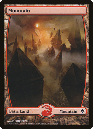 Mountain (243) - Full Art [Zendikar] | North Game Den