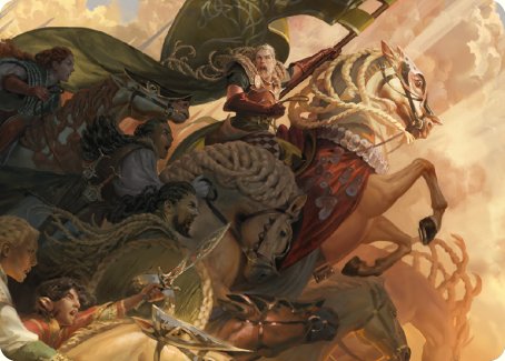 Marshal's Anthem Art Card [The Lord of the Rings: Tales of Middle-earth Art Series] | North Game Den