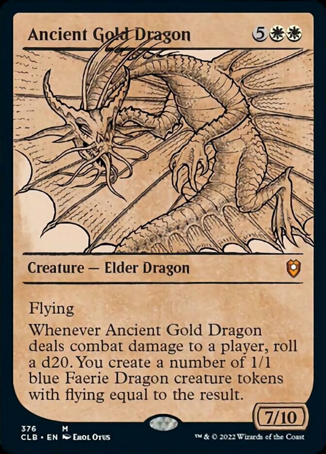 Ancient Gold Dragon (Showcase) [Commander Legends: Battle for Baldur's Gate] | North Game Den