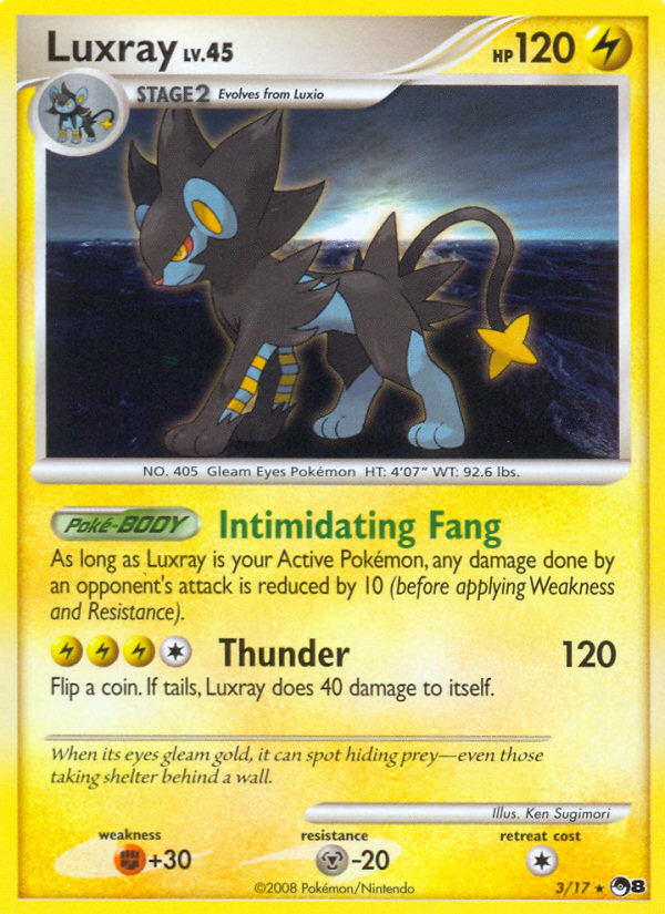 Luxray (3/17) [POP Series 8] | North Game Den