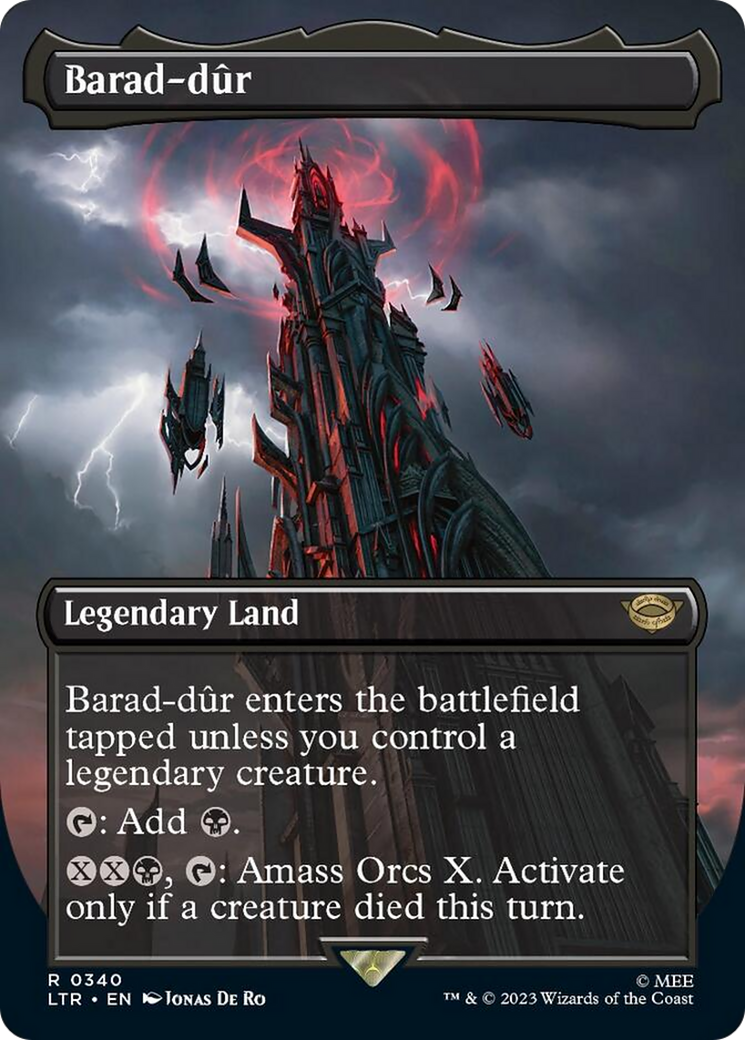 Barad-dur (Borderless Alternate Art) (340) [The Lord of the Rings: Tales of Middle-Earth] | North Game Den