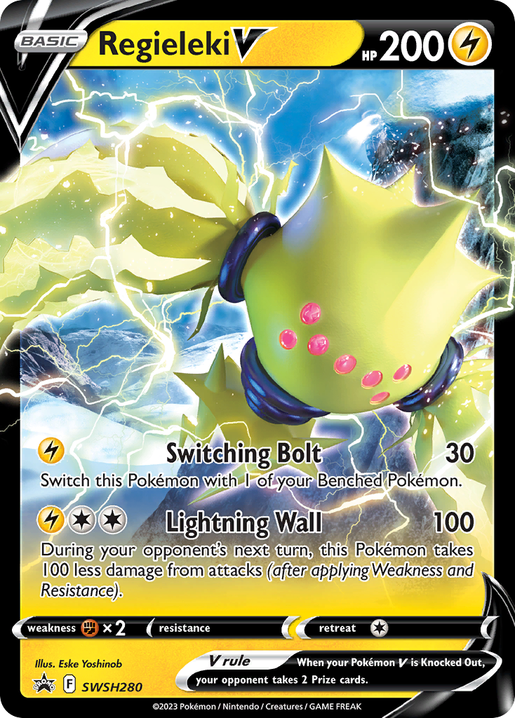 Regieleki V (SWSH280) (Jumbo Card) [Sword & Shield: Black Star Promos] | North Game Den