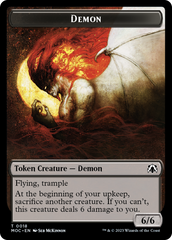 Angel (3) // Demon Double-Sided Token [March of the Machine Commander Tokens] | North Game Den