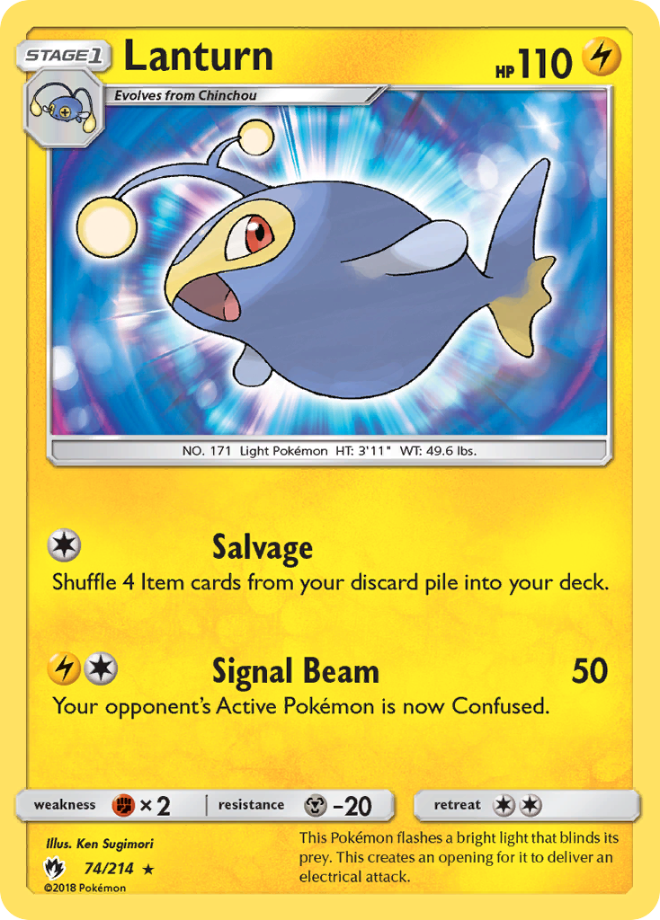 Lanturn (74/214) [Sun & Moon: Lost Thunder] | North Game Den