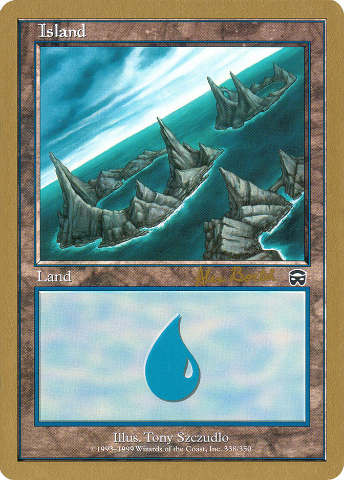 Island (ab338a) (Alex Borteh) [World Championship Decks 2001] | North Game Den
