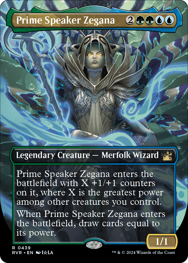 Prime Speaker Zegana (Anime Borderless) [Ravnica Remastered] | North Game Den