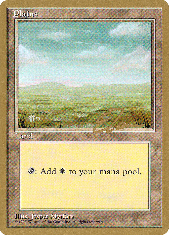 Plains (et364) (Eric Tam) [Pro Tour Collector Set] | North Game Den