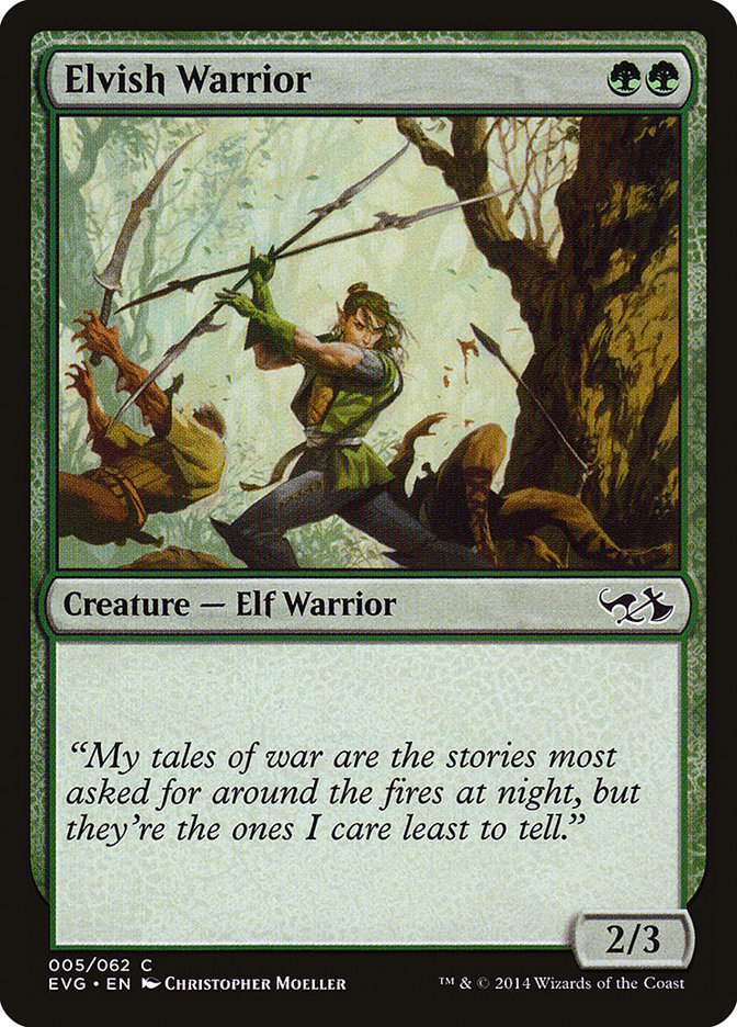 Elvish Warrior (Elves vs. Goblins) [Duel Decks Anthology] | North Game Den