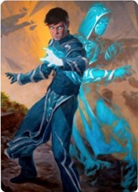 Jace, Mirror Mage 1 Art Card [Zendikar Rising Art Series] | North Game Den