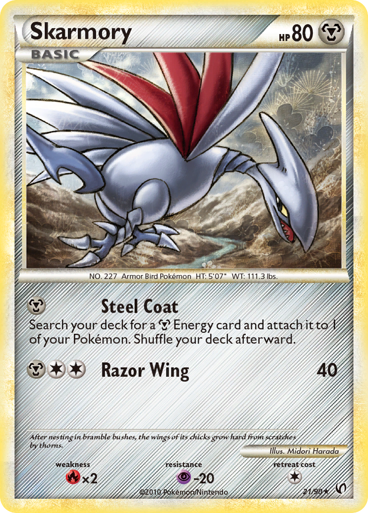 Skarmory (21/90) [HeartGold & SoulSilver: Undaunted] | North Game Den
