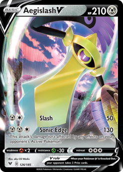 Aegislash V (126/185) [Sword & Shield: Vivid Voltage] | North Game Den