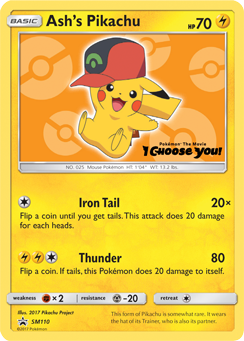 Ash's Pikachu (SM110) [Sun & Moon: Black Star Promos] | North Game Den