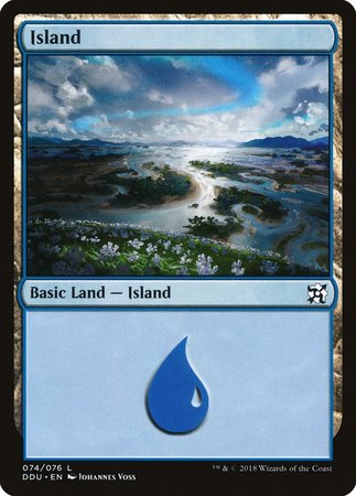 Island (74) [Duel Decks: Elves vs. Inventors] | North Game Den