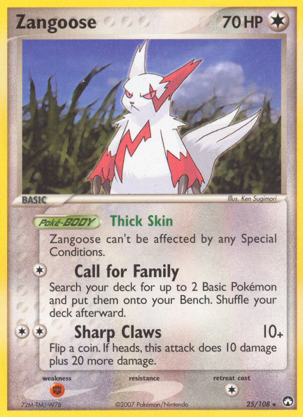 Zangoose (25/108) [EX: Power Keepers] | North Game Den