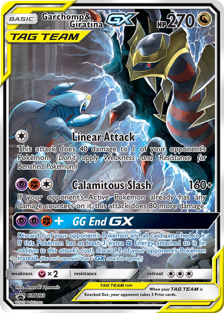 Garchomp & Giratina GX (SM193) [Sun & Moon: Black Star Promos] | North Game Den