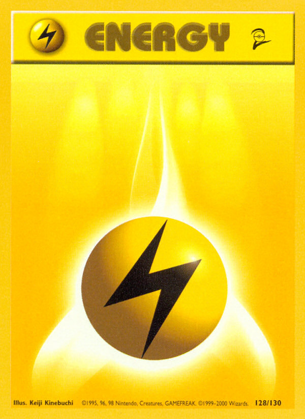 Lightning Energy (128/130) [Base Set 2] | North Game Den