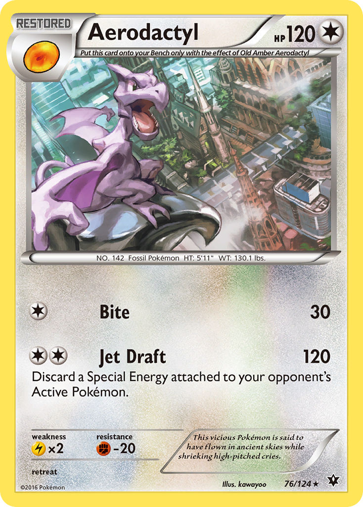 Aerodactyl (76/124) [XY: Fates Collide] | North Game Den