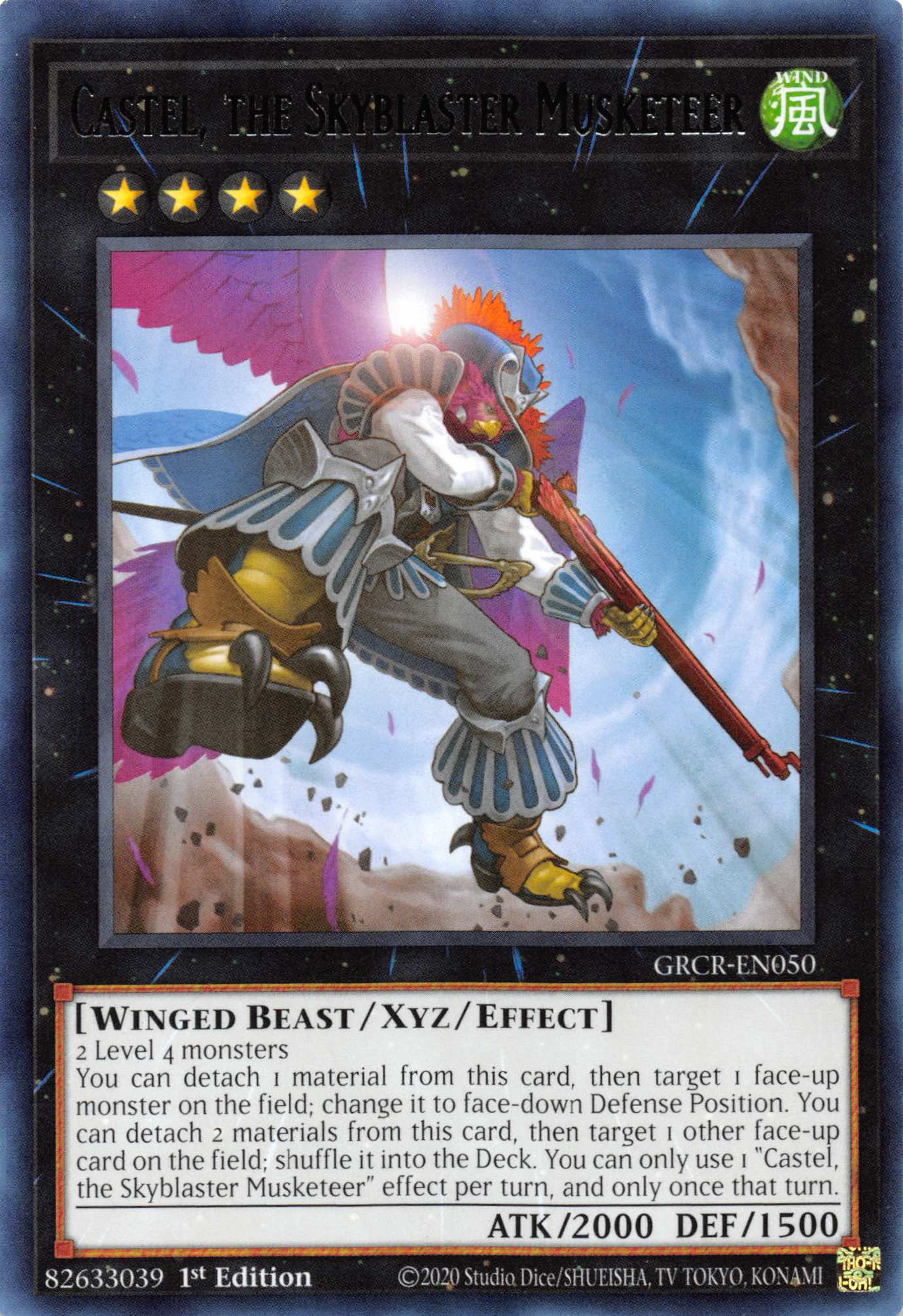 Castel, the Skyblaster Musketeer [GRCR-EN050] Rare | North Game Den