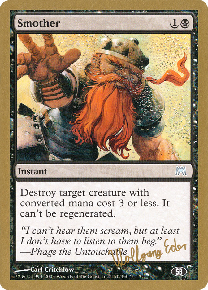 Smother (Wolfgang Eder) (SB) [World Championship Decks 2003] | North Game Den